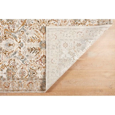 Multi-Color Synthetic 3'x5' Stain-Resistant Area Rug