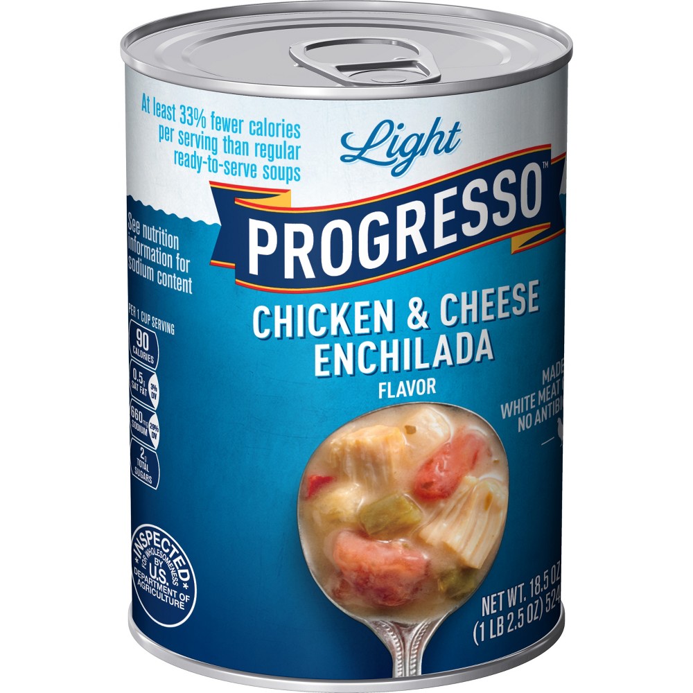 UPC 041196444292 product image for Progresso Light Chicken & Cheese Enchilada Soup 18.5 oz | upcitemdb.com