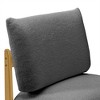 NicBex Modern Teddy Fleece Accent Chair,Upholstered Living Room Chair with Solid Wood Frame,Soft Cushion,Armless Chair for Bedroom,Home - 4 of 4