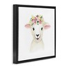 Stupell Industries Baby Lamb Sheep Flower Crown, 18" x 18" - 3 of 4