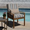 Honeycomb Outdoor Highback Dining Chair Cushion - 2 of 4