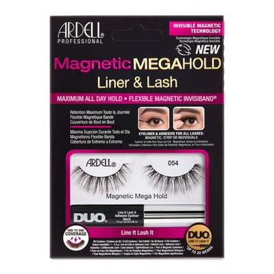 Ardell Magnetic No.054 False Eyelashes with MegaHold Liquid Liner Kit - 2pc