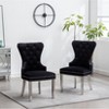 NicBex Set of 4 Dining Chair Upholstered Tufted Button Backrest Kitchen Chairs with Nailhead Trim for Kitchen,Dining Room - 4 of 4