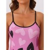 cheibear Women's Sleeveless Slip Mini Nightgowns - 4 of 4