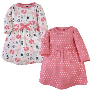 Luvable Friends Hudson Baby Long-Sleeve Dresses 2pk - 1 of 1