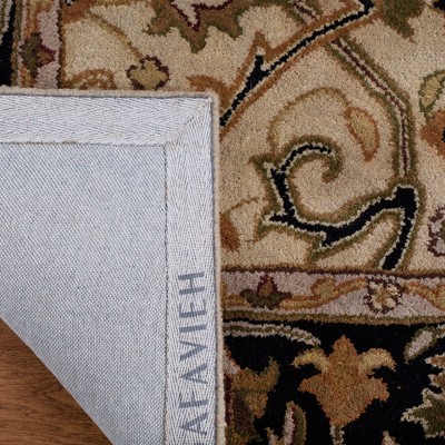 Heritage Ivory and Black Hand-Tufted Wool Area Rug