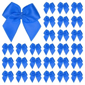 Unique Bargains Polyester Craft Satin Decorative Ribbon Bow 1x1 Inch 50 Pcs - 1 of 4