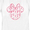 Women's Mickey & Friends Mickey and Friends Minnie Heart Silhouette T-Shirt - 2 of 4