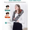 Nekteck Cordless Neck & Back Massager - Shiatsu, Heat, Deep Tissue - Portable Pillow - Gray - 2 of 4