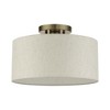 Livex Lighting Blossom 1 - Light Semi-Flush Mount in  Antique Brass - 4 of 4