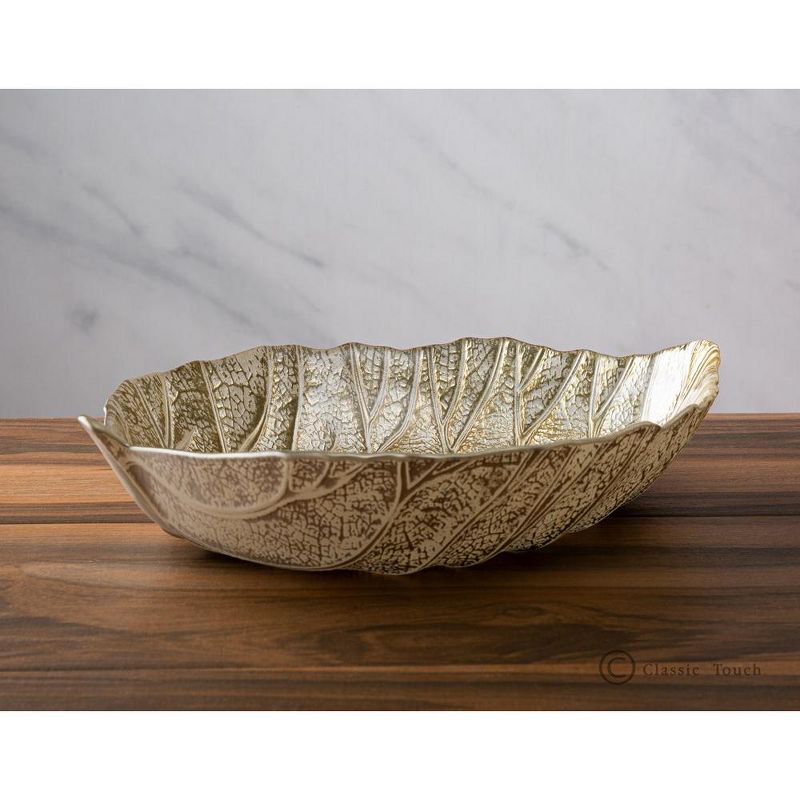 Classic Touch Gold Leaf Dish, 3 of 4