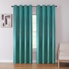 Kate Aurora 1 Piece Vasanthi Light Filtering Geo Grommet Top Embossed Jacquard Window Curtain Panel - image 2 of 4