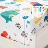 3 Piece Kids Twin Sheet Set Dinosaur Soft Microfiber Bed Sheets Deep Pocket Wrinkle Free Cozy Toddler Bedding Set Fade Resistant Breathable Girl Joyin - 3 of 4