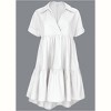 VENUS Womens Cotton Poplin Tiered Dress - 3 of 3