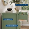 42.9”Tall Fluted 5-Drawer Wood Dresser–Modern Chest of Drawers & Storage Organizer for Living Room, Hallway, Entryway - 4 of 4