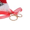 Unique Bargains Christmas Keychain with Double Ring and Lobster Clasp Plush Mesh Metal 1 Pc - 3 of 4