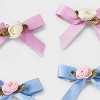 Girls' 6pk Satin Ribbon Bow with Rosettes Hair Clips - art class™ - 4 of 4