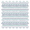  Bacati - Noah Garland Mint/Navy Crib/Toddler Bed Skirt - 2 of 3