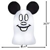 Gemmy Airblown Inflatable Flat Mickey Ghost Giant Disney, 9.5 ft Tall, Multicolored - 3 of 4