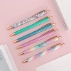 Wrapables Glitter Ballpoint Pens for Women, 1.0mm Medium Point Retractable Metal Pens (Set of 6) - 3 of 4