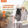 Munora Large Rolling Pet Carrier Backpack with Removable Wheels - Airline Approved Wheeled Travel Carrier for Small Dogs & Medium Cats Under 18LBS - 2 of 4