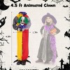 Syemin Decorative Holiday Scene Props Halloween Decorations Outdoor, Scary Clown Decor Clearance Haunted House Lawn Yard Patio, Orange, 24"*24"*54" - 4 of 4