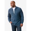 KingSize Men's Big & Tall Shaker Knit Zip-Front Cardigan - image 3 of 4