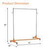 Clothes Rack Set with 2 PVC Dustproof Covers - Z-Shape Stainless Steel Rack - 2 of 4