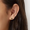 Ross-Simons Bezel-Set Black Onyx Stud Earrings in 10kt Yellow Gold - 2 of 3