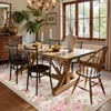 Lahome French Style Full Coverage Floral Area Rug Short Cashmere with Felt and TPE Backing for Living Room Bedroom Study Room Entryway-Pink-5'1"x7' - 4 of 4