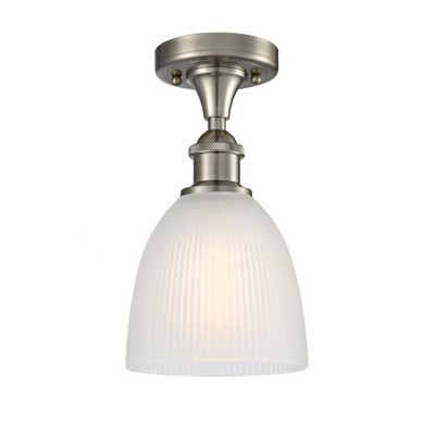 Castile - 1 Light Semi-Flush Mount In Industrial Style-11 Inches Tall and 6 Inches Wide
