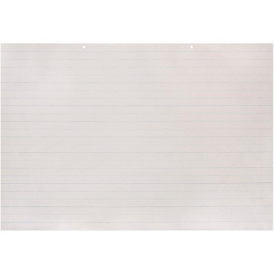 School Smart Primary Newsprint Paper, Long Way Ruled, 36 x 24 Inches, 100 Sheets