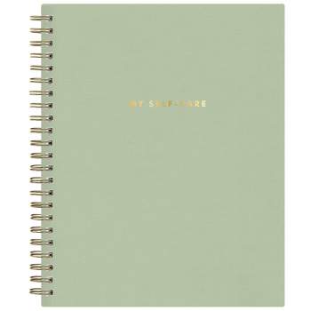 The Everygirl X Day Designer Undated Planner 8"x6 Self Care Notes Wirebound Soft Sage