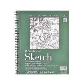 Arteza Hardcover Sketchbooks, Pack of 2, 8.5 x 11 Inches, 100-Sheet White