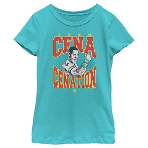 Girl's WWE John Cena Cenation Animated T-Shirt - 1 of 4