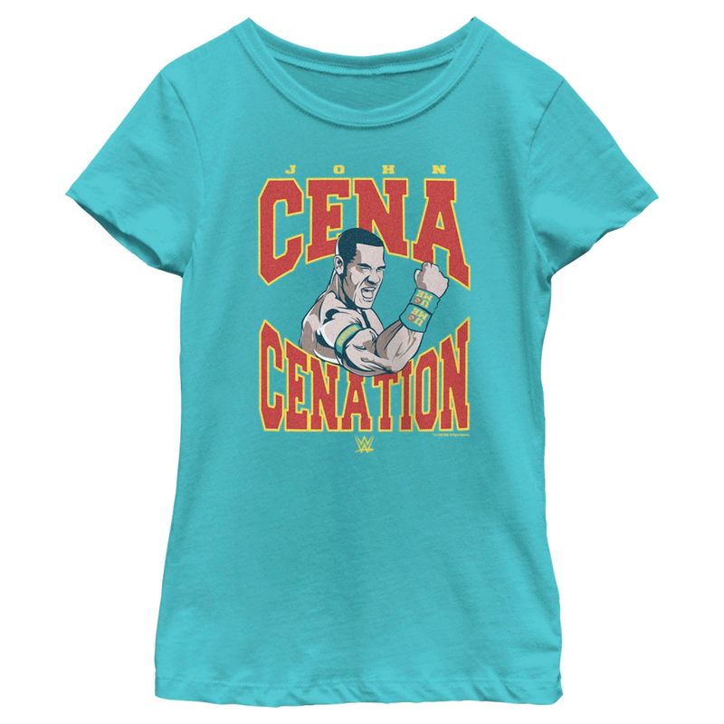 Girl's WWE John Cena Cenation Animated T-Shirt, 1 of 5