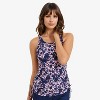 Women's Calypsa Maya Tankini Swim Top WIth Removable Cups Plus Size - 3 of 4