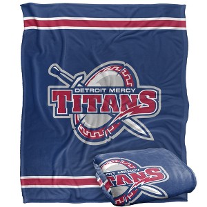 University Of Detroit Mercy Primary Logo Silky Touch Blanket White 50x60 - 1 of 4