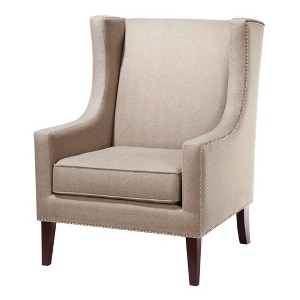 NicBex Polyester Accent Chair,Upholstered Living Room Chairs with High Backrest and Birch Legs,Modern Armchair,Accent Chairs for Living Room - 1 of 4