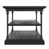 iNSPIRE Q Cornice Storage Transitional Metal & Wood Accent Table in Black - 4 of 4