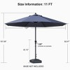 PURPLE LEAF Patio Umbrella Outdoor Table Umbrella Aluminum Frame Market Umbrella Sun Umbrella with 8 Sturdy Ribs - 4 of 4
