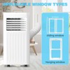 R.W.FLAME 8000 BTU Portable AC – Cooling, Fan, Dehumidifier & Sleep Mode, Quiet ≤55dB, for Rooms up to 350 Sq. Ft. – Remote & Window Kit Included - 3 of 4