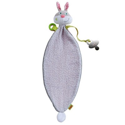 HABA Cuddly Bunny Hops Snuggly Lovey Baby Blankie