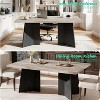 Dining Table for 6-8 People,63" Modern Long Kitchen Table with Large Tabletop & Heavy Duty Pedestal Legs - 4 of 4