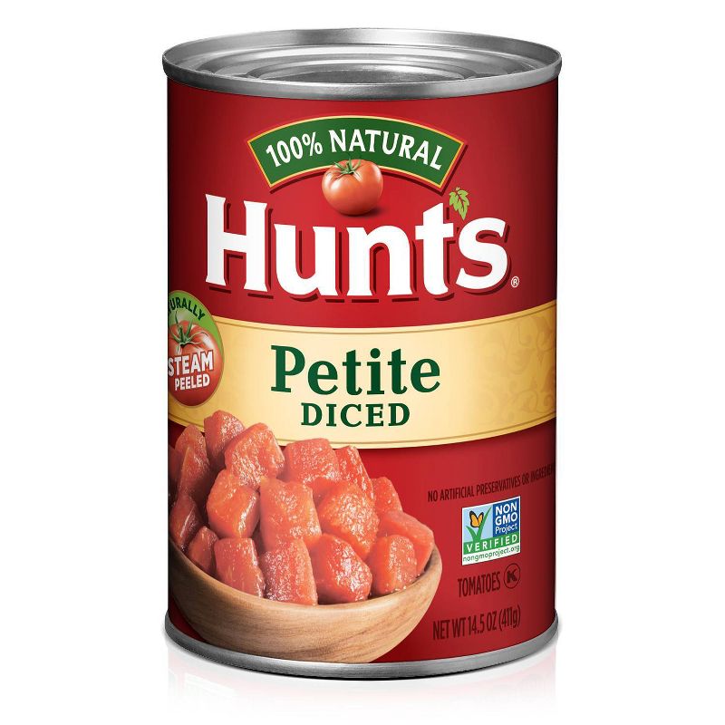 Hunt&#39;s 100% Natural Petite Diced Tomatoes - 14.5oz, 1 of 6