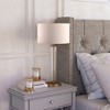 Hudson and Canal 29" Tall Table Lamp with Fabric Shade - 3 of 4