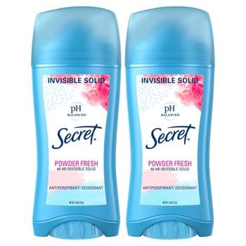 Secret Solid Antiperspirant and Deodorant, Powder Fresh Scent - 2.7oz/2ct