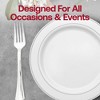 Smarty Had A Party Metallic Groove Silver Plastic Forks - 1200 pcs - 2 of 4