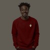 Dalix Mushroom (Glow in the Dark) Embroidered Fleece Sweatshirt Pullover Mens - 2 of 4