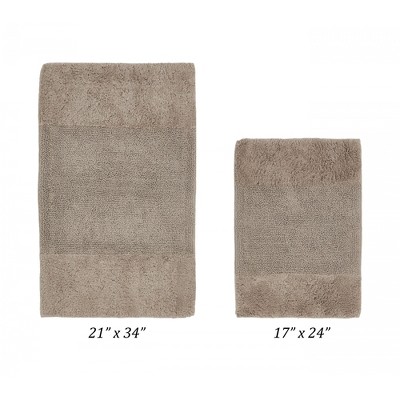 Granada Sand Cotton Tufted 2 Piece Bath Rug Set